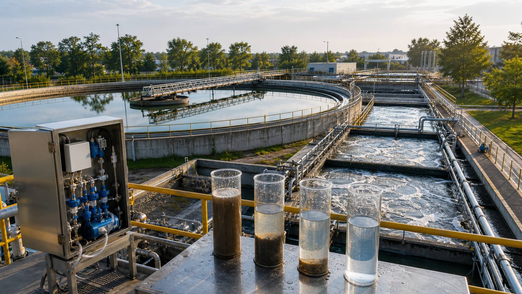 Municipal clarifier polymer optimization